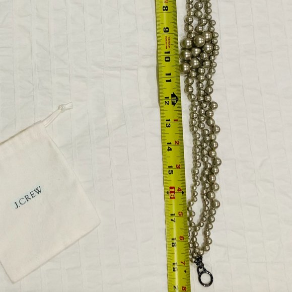 J. Crew Faux Grey Pearl Necklace - Picture 2 of 3